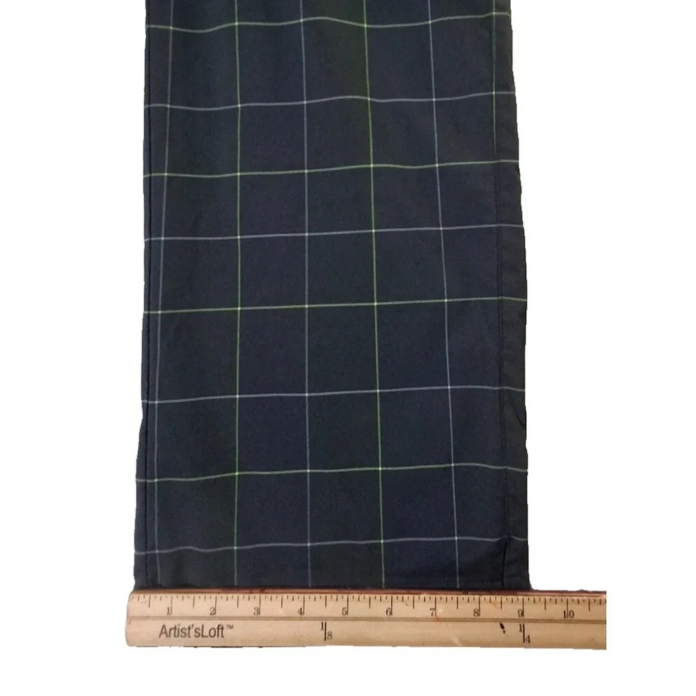 Nike Golf Tour Performance Pants Men's 38x30* Black Dri-Fit Stretch Check Plaid